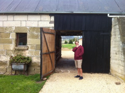 Ted contemplating the precise function of doorways.