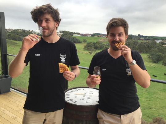 Wafflers with waffles