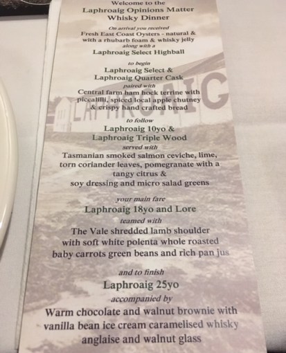 Laphroaig Dinner 3